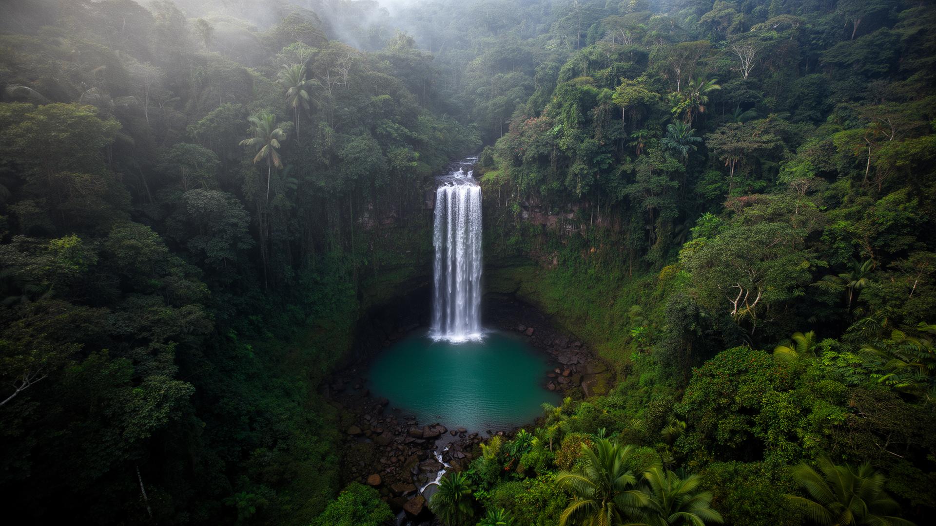 Hidden Costa Rica waterfall